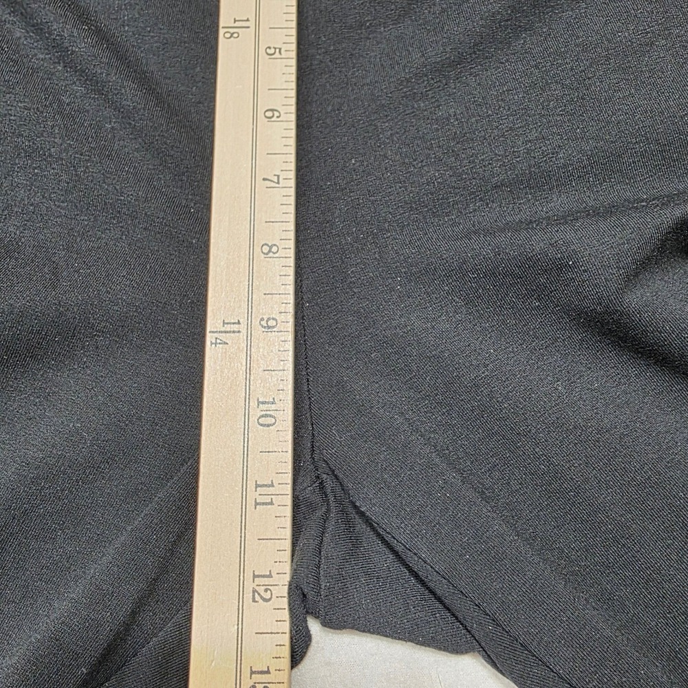 J Jill Pure Jill Affinity French Terry Slim Crop Pants Black Women's Size L - Picture 6 of 8